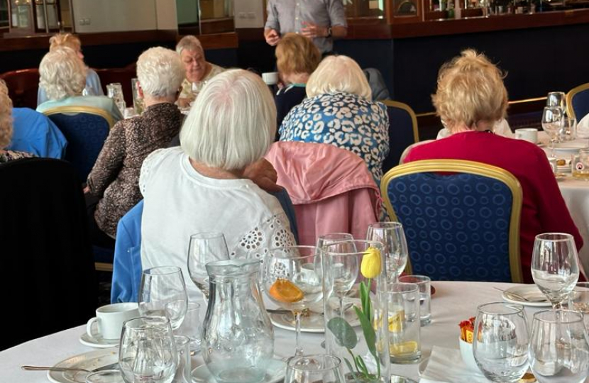 Dr David Jeffery addressing the Merseyside Conservative Ladies Luncheon Club 2