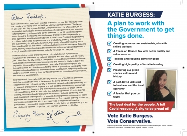 Katie Burgess' election address