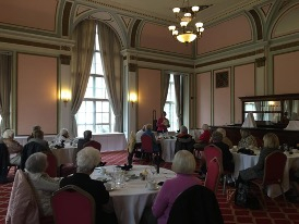 Alison Rodwell speaking to the Ladies Luncheon Club